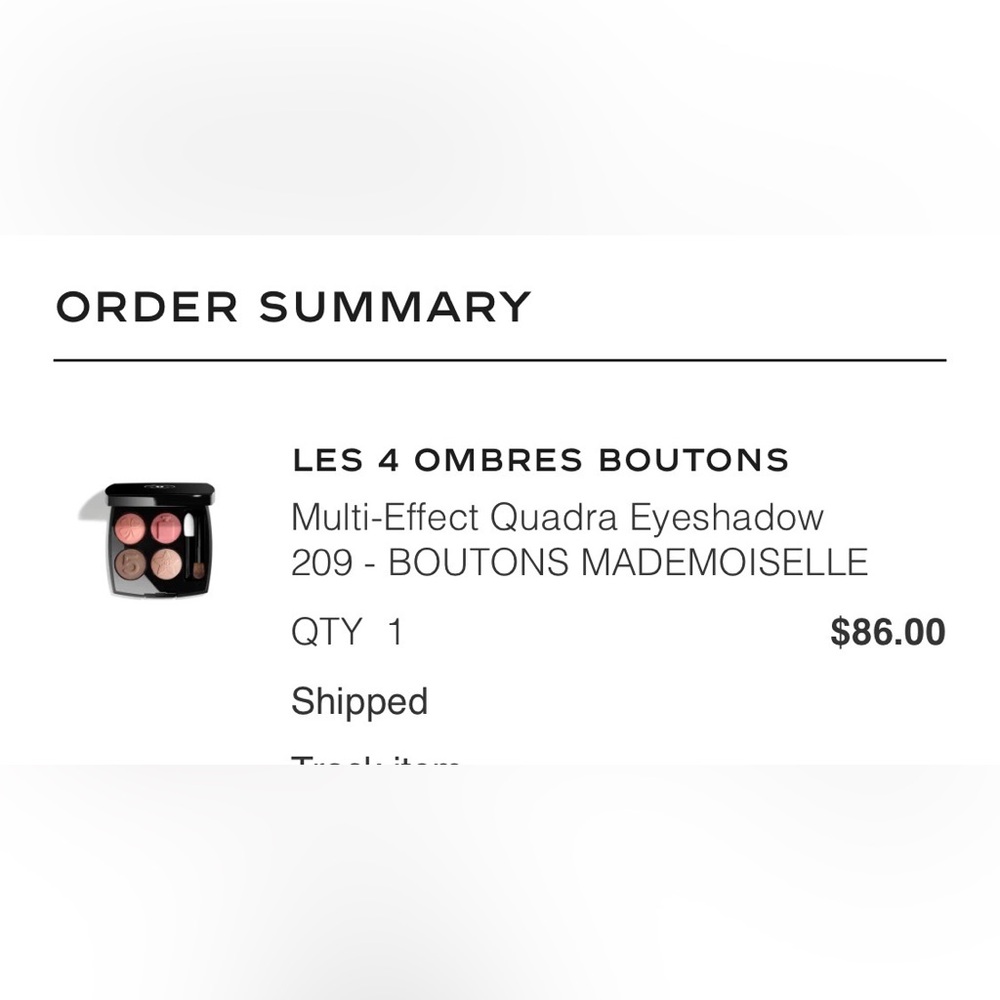 CHANEL Les 4 Ombres Quad Eyeshadow - pink and cream tones